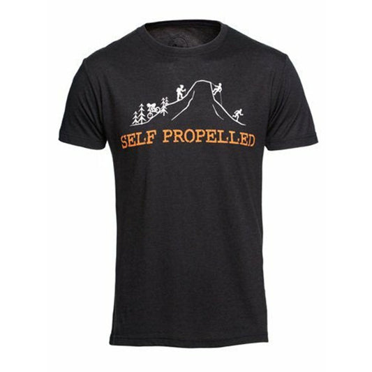 Self Propelled To The Hills Black T-shirt
