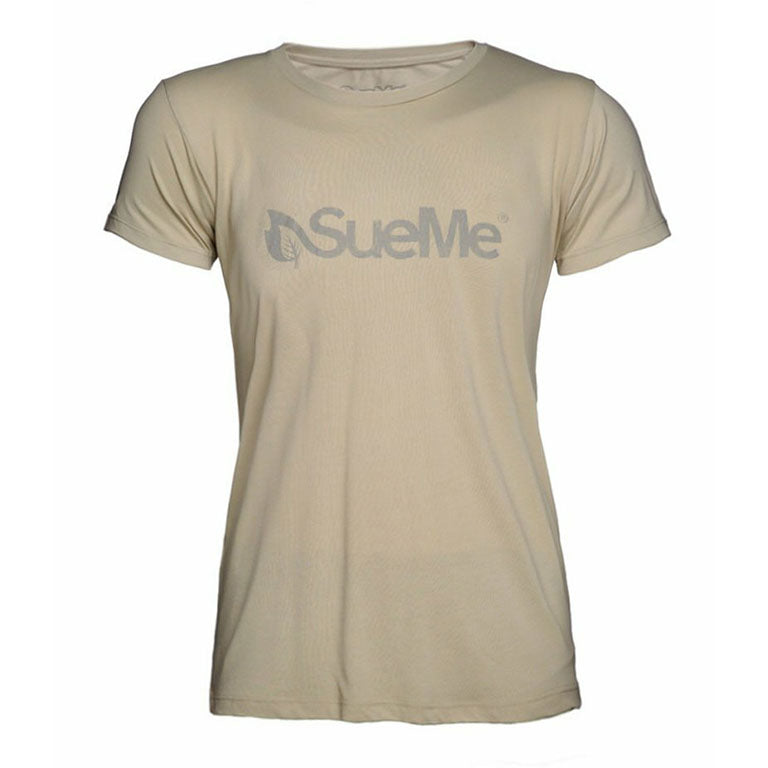 Logo Chest Reflective Tundra Stone T-shirt