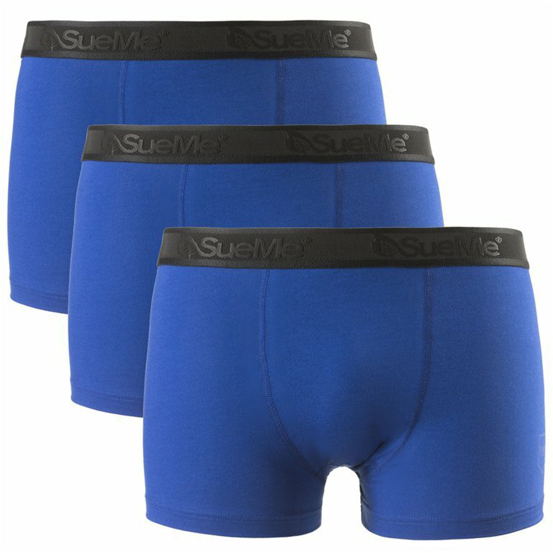 Sustainable Men's Underwear Blue Tree Trunks 3 pack