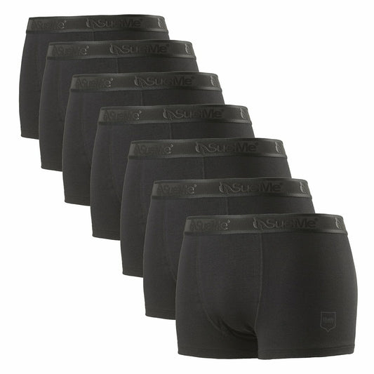 Sustainable Men's Underwear Black Tree Trunks 7 pack